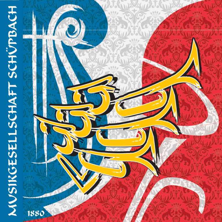 Musikgesellschaft Schüpbach Logo Fahne